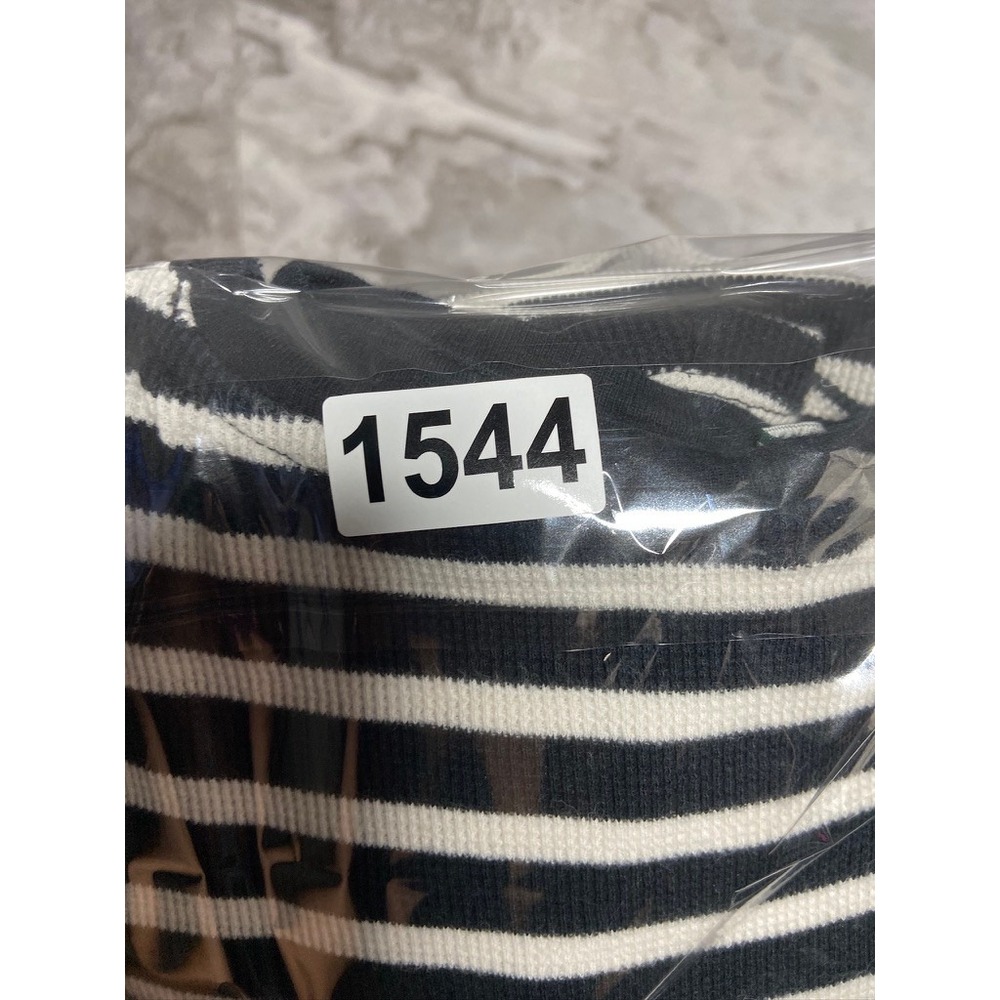 Lauren Ralph Lauren Striped Midi A-Line Dress Ribbed Crew Neck Short Sleeve XXS - Picture 11 of 11